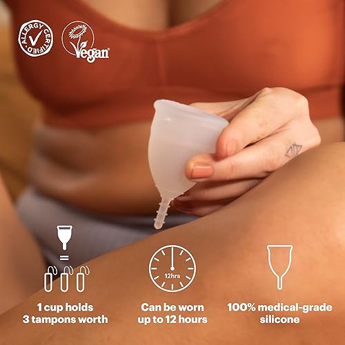 Miniatura 4 de OrganiCup Copa menstrual  Tamaño Mini  Respetuoso del medio ambiente Solución de período reutilizable  Superior a almohadillas y tampones  Adecuado