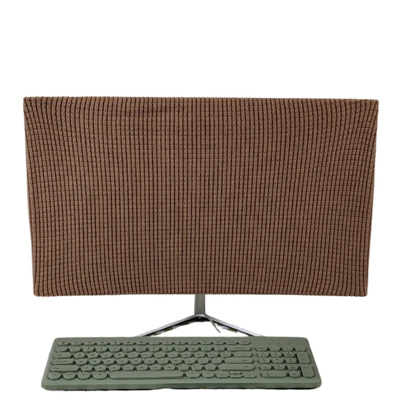 Efrjuwi Color-05 27Inch Screen Cover Soft Polar Fleece Cloth Protector Elastic Office Home Pc Desktop Computer Monitor Tv Dustproof Case(Color-05)