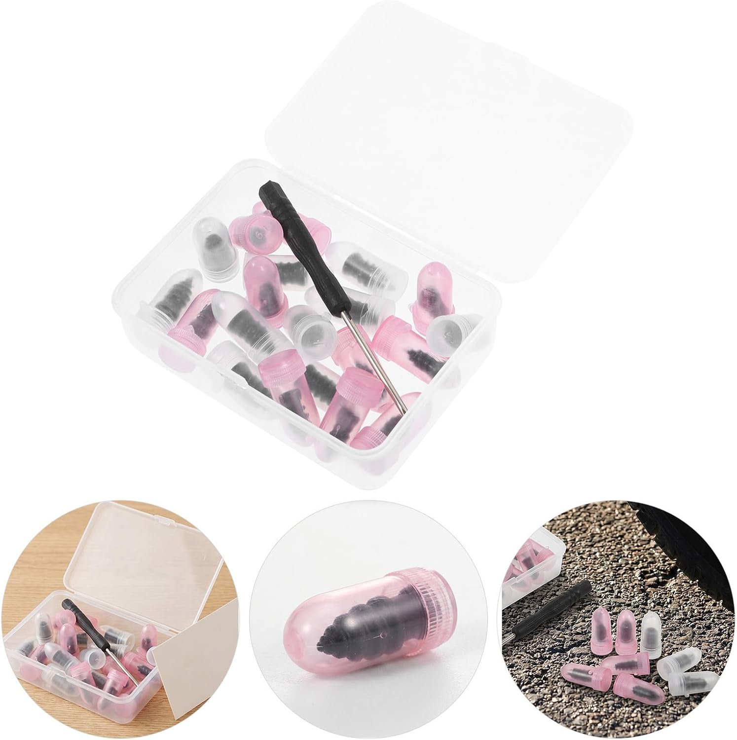 Tire Repair Screw Plug Kit for Car and Scooter Roadside Emergencies