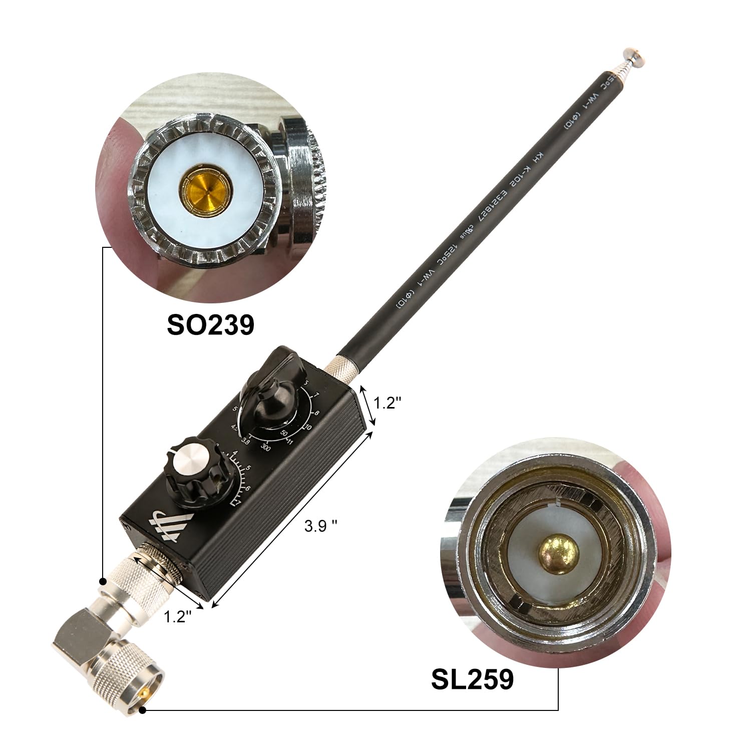 Antena HF De Disco Para Radioaficionados 1-30 MHz - Modelo QRP U25, Potencia Hasta 25 W, Para Bandas 40m, 20m, 15m, 10m