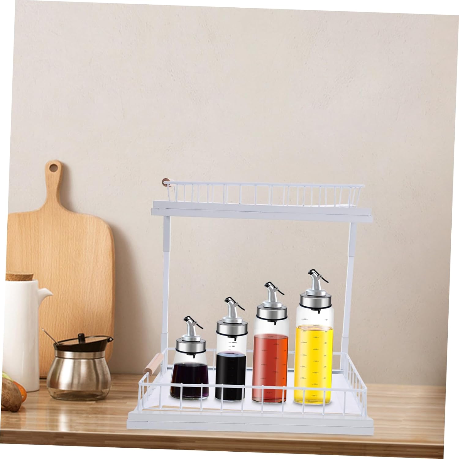 Pantry Shelf Organizer Pull Out Cabinet Organizer Spice Organization for under Cabinet Storage under Sink Storage
