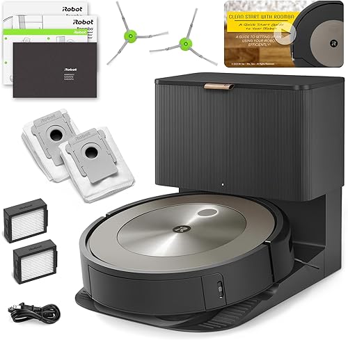 iRobot Roomba J9+ (J955020) Robot aspirador de auto-vaciado Succión más potente, evita obstáculos como residuos de mascotas, se vacía, conexión