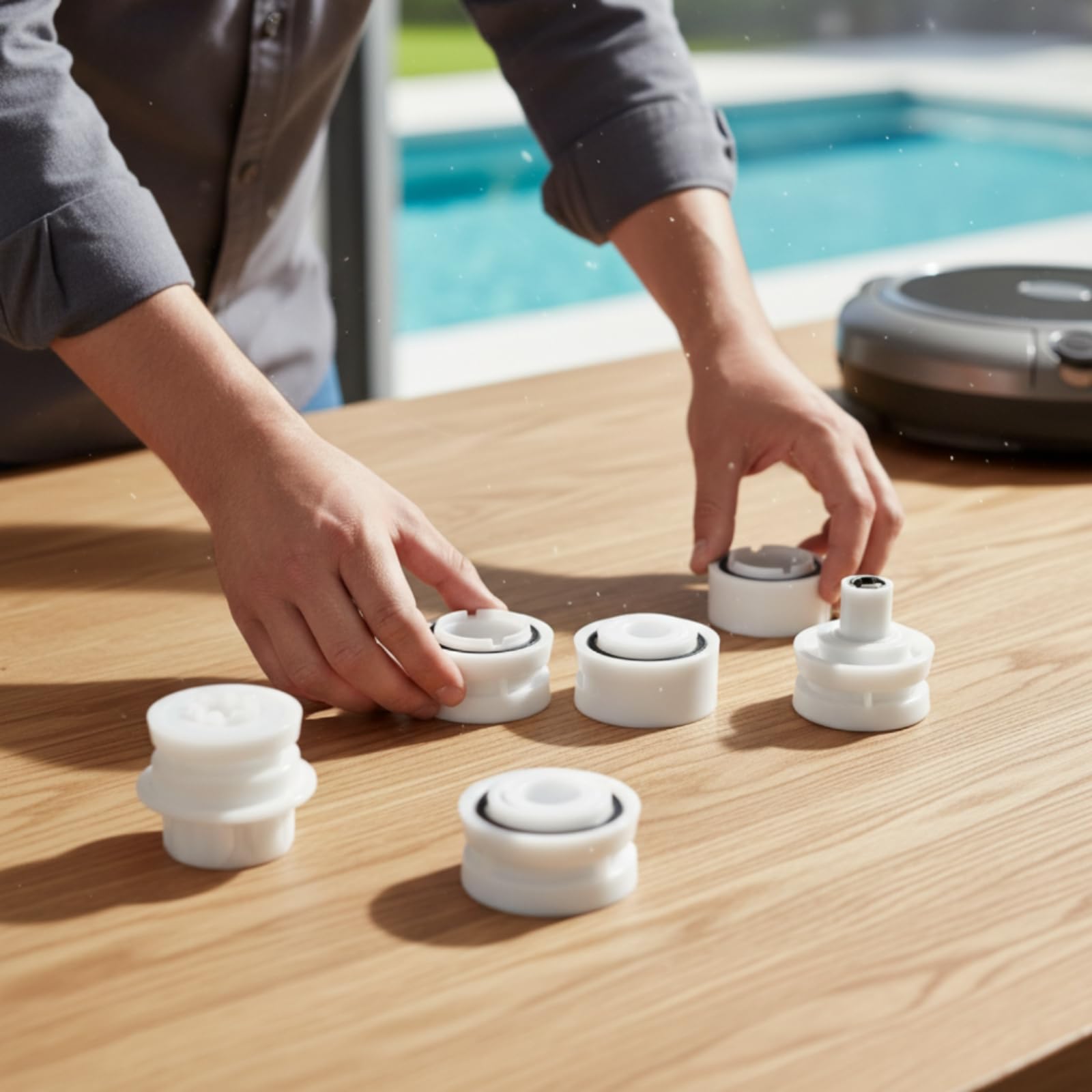 Roulement de Robot Piscine avec Bagues Détanchéité Noires pour Prévenir Usure Mécanique Prolonger Durée Vie Appareil Nettoyage Piscine