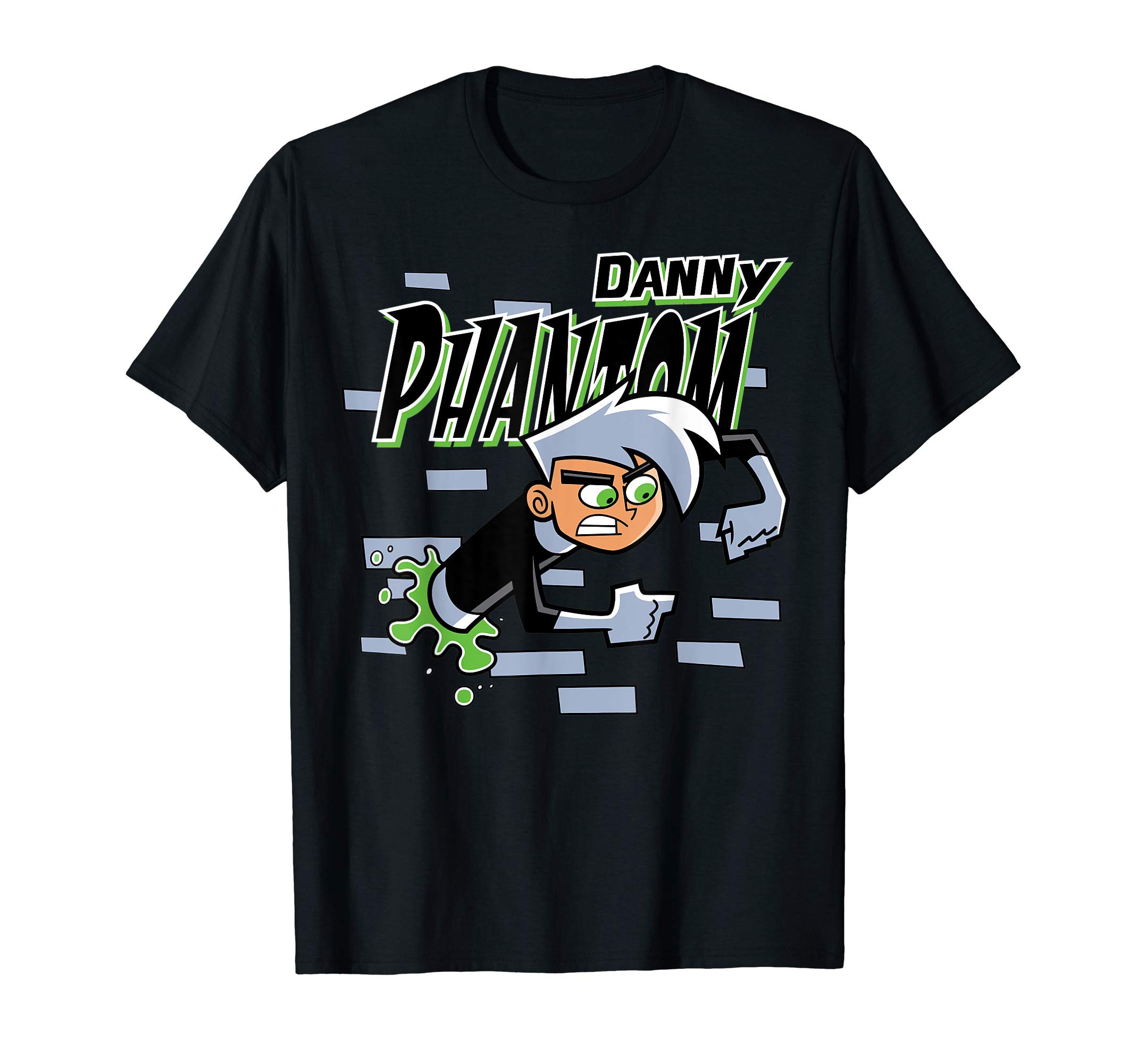NickelodeonDanny Phantom Coming Through Brick Wall T-ShirtOEKO-TEX STANDARD 100
