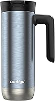 Contigo Superior 2.0 20oz Stainless Steel Travel Mug with Handle - Leakproof SNAPSEAL Lid, 7Hr Hot/18Hr Cold Insulation, Dark Ice