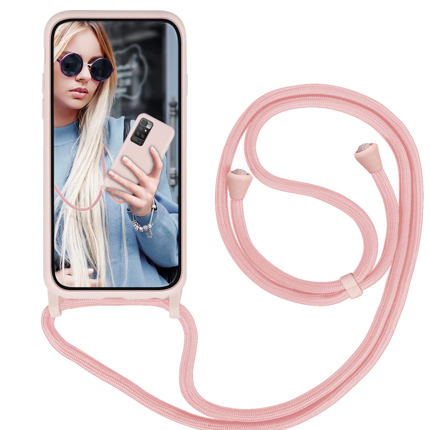 CADORABO Collana Per Telefono Con Cinturino Regolabile Retro Copertina Xiaomi Redmi 9a Redmi 9at Turchese 139604748