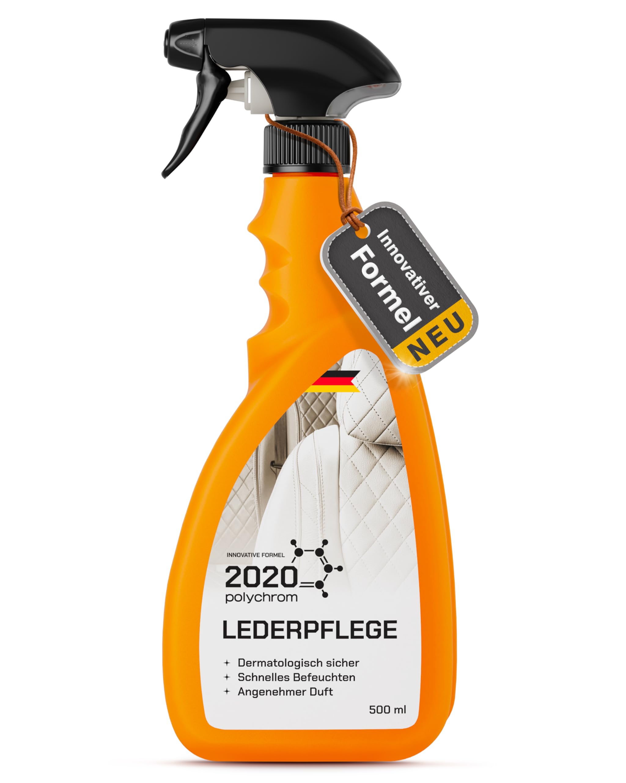 2020 Polychrom Lederpflege Conditioner 500ml – Intensive Auto Lederpflege für Glattleder & Kunstleder in Autos, Motorrädern, Booten & Flugzeugen