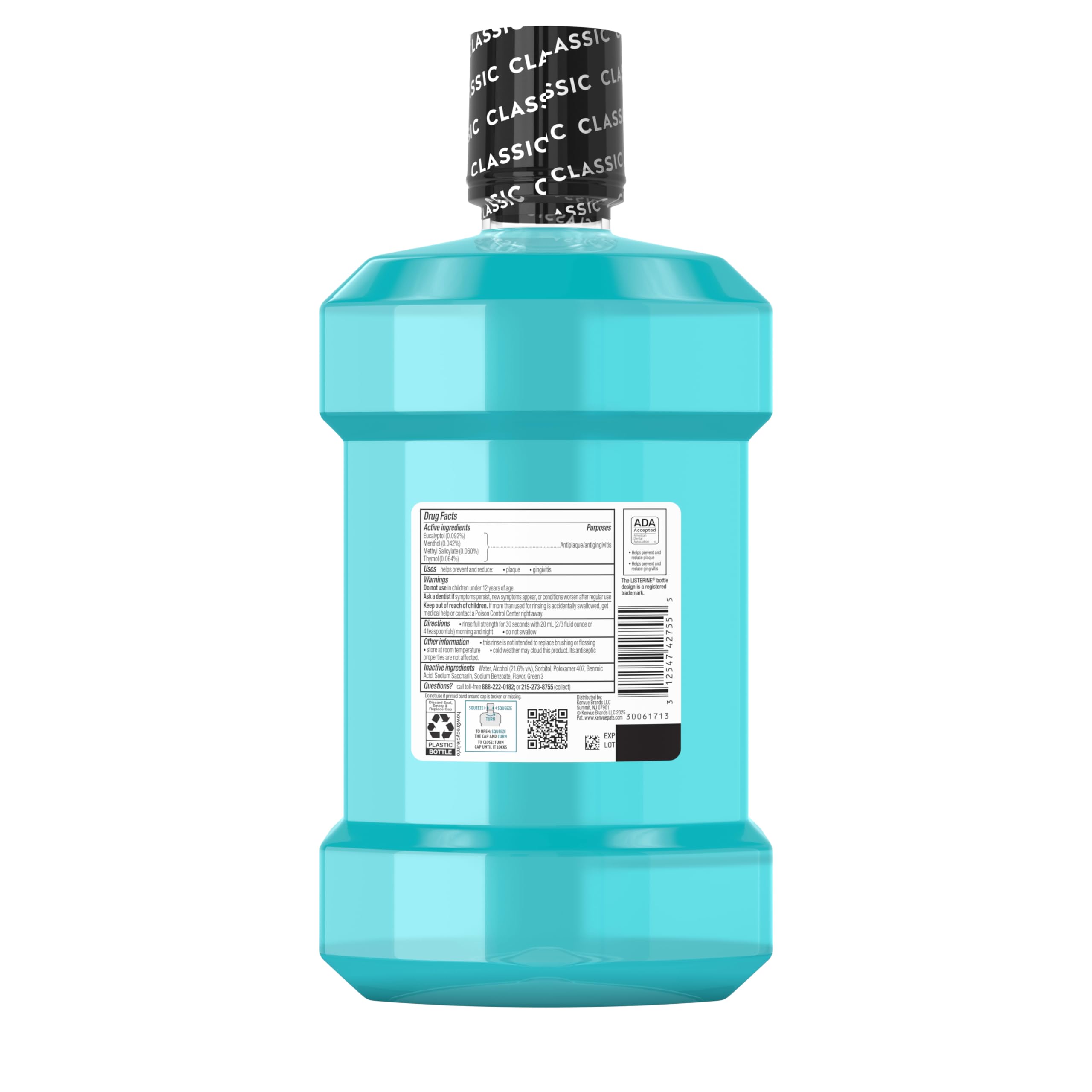 Listerine Antiseptic Mouthwash, Cool Mint, 1.5 Liters by Listerine