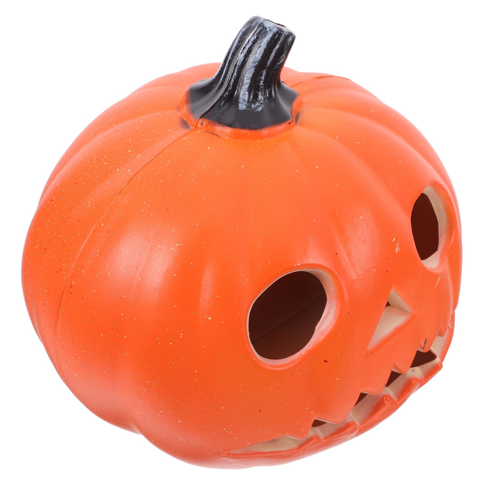 OSOLADY Halloween Pumpkin Lantern Decorative LED Light Up Pumpkin Sculpture for Indoor Outdoor Use Battery Operated Festive Lantern for Home and