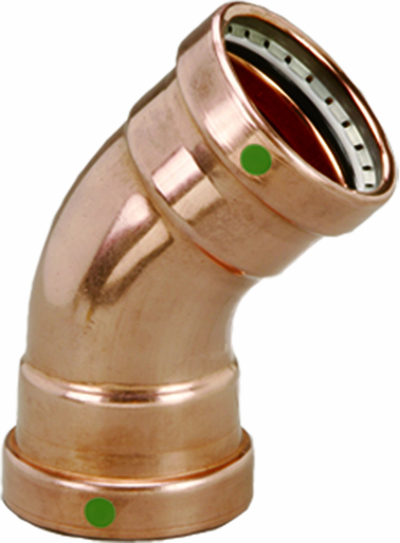 20658 ProPress Zero Lead Copper XL-C 45-Degree Elbow with 3-Inch P x P