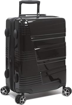 Dejuno Lumos New Generation Hardside 3-Piece Expandable Spinner Luggage Set, Black,1909DJ-BLACK