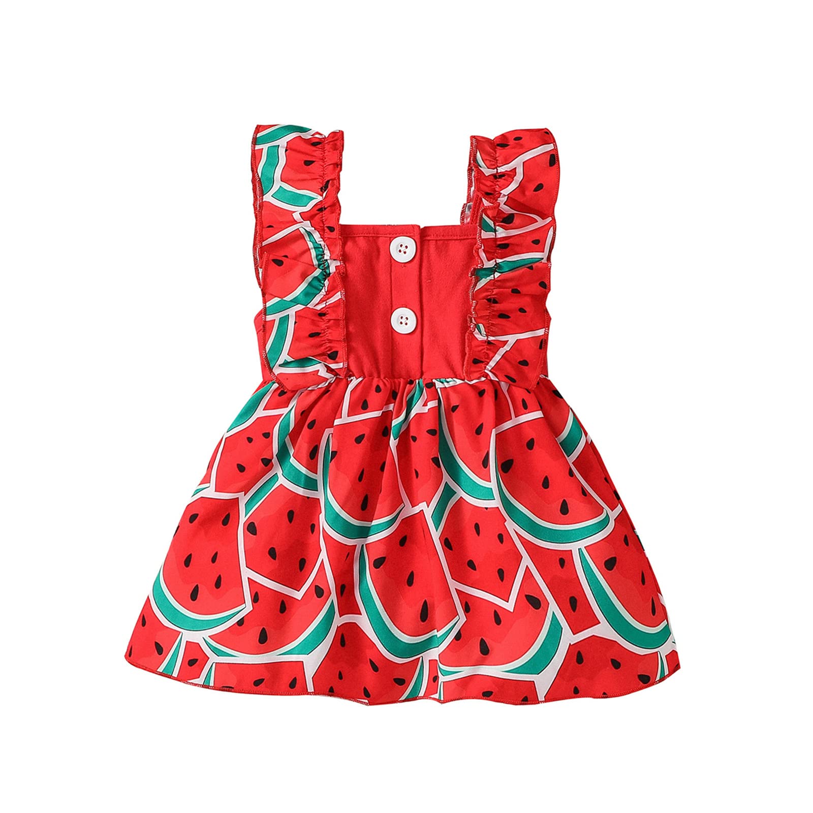 Borlai Bebé Hermana Vestido de Verano Conjuntos Recién Nacido Niñas Elegante Volantes sin Mangas Estampado Vestido de Mameluco