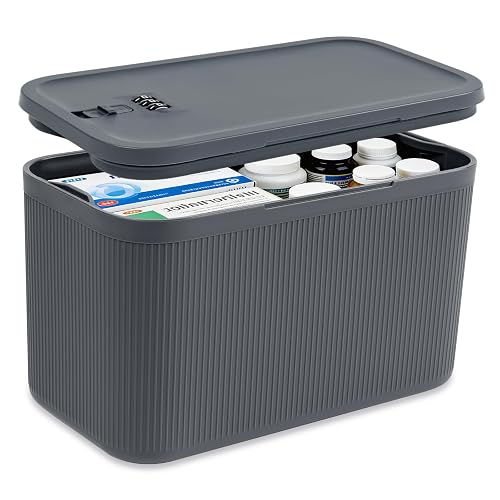 Chefeggukk Upgraded Taller Lock Box for Medication