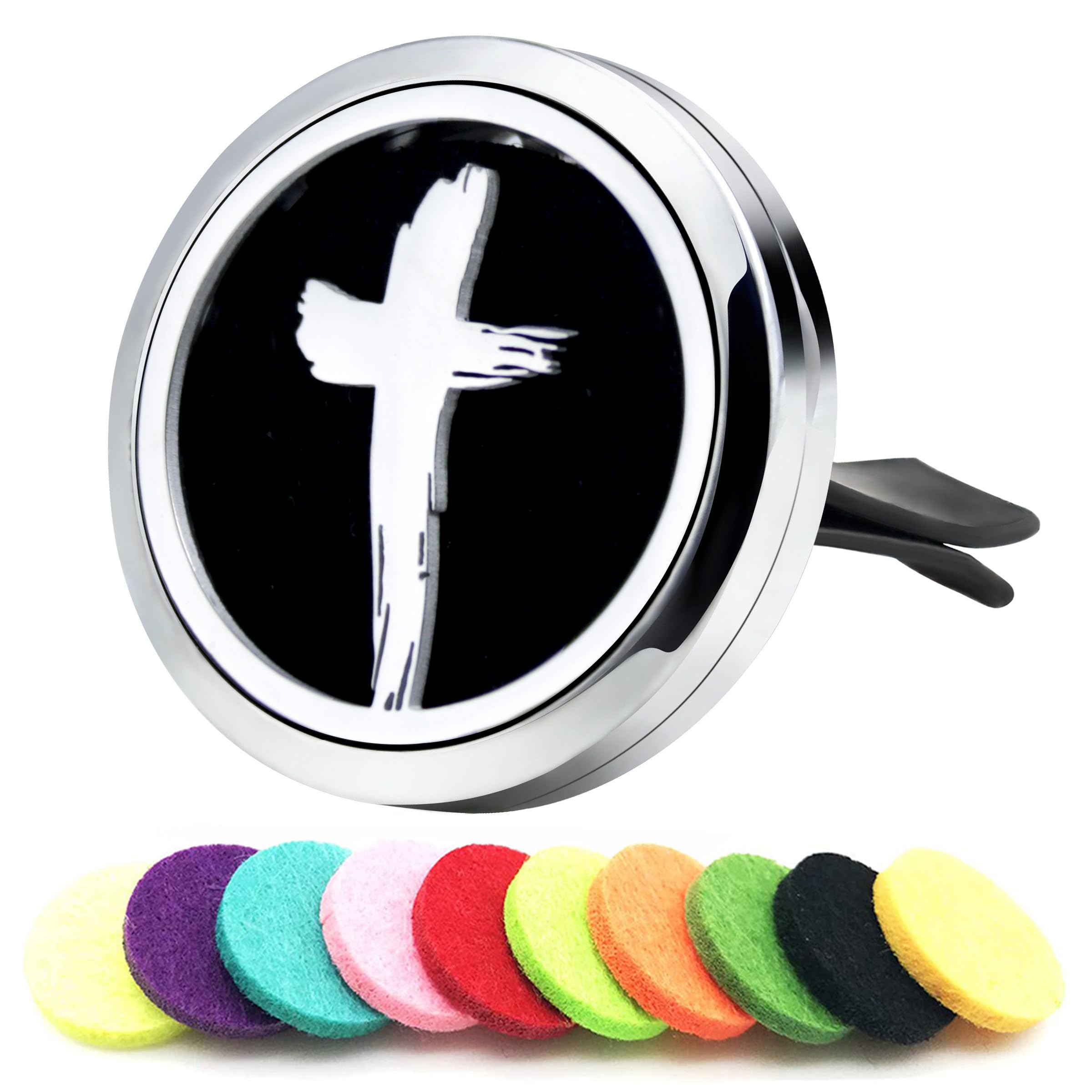 AZNECK Car Diffuser Vent Clips Aromatherapy Essential Oil Car Diffuser Vent Clip10 Felt Pads Car Accessories for Women Gifts