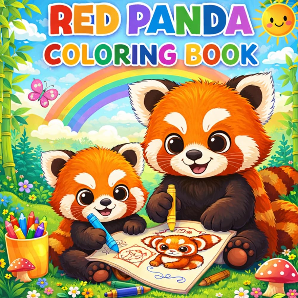 Red Panda Coloring Book Vol 2: The Magic of Red Pandas , A Fun Coloring Journey for Kids & Adults