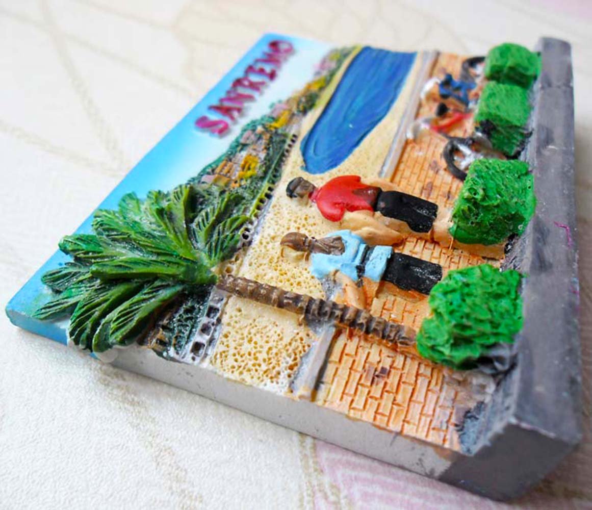 Magnete Frigorifero 3D Genova Italia - Souvenir In Resina, Decorazione Casa 7x8cm - Foto 4