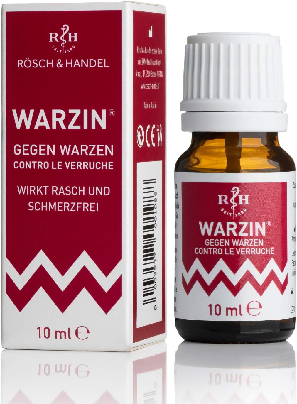 WARZIN gegen Warzen 10ml | Warzenentferner | wirksame Warzen Tinktur | effektives Warzenmittel ...