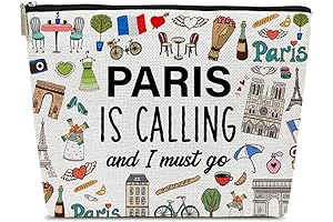 Funny Paris Travel Makeup Bag: Perfect Keepsake for Your Parisian Adventure!