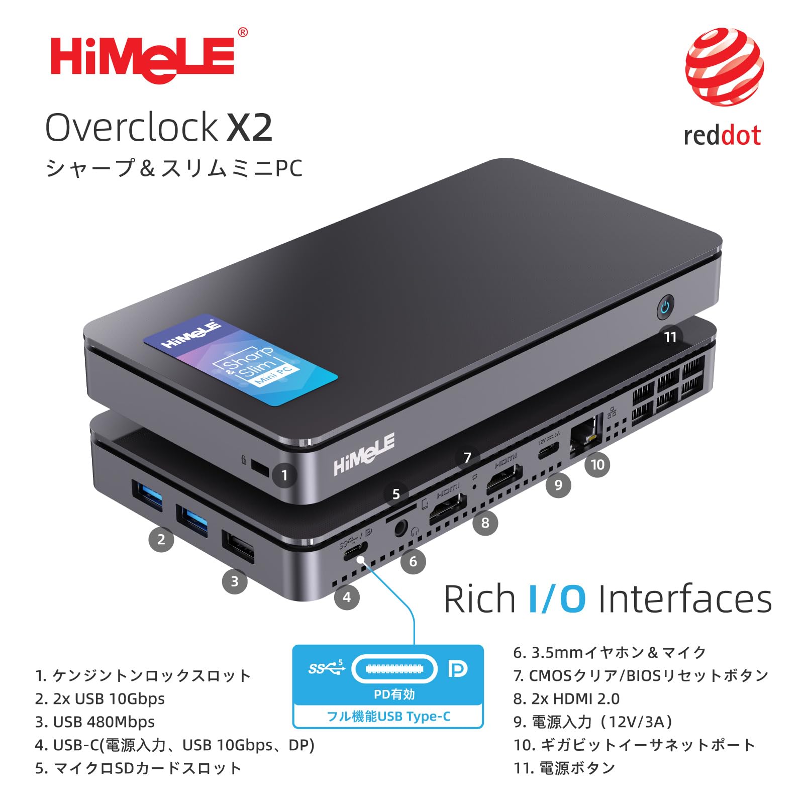 Amazon.co.jp: HiMeLE Overclock X2 超小型ミニPC N150｜16GBメモリ
