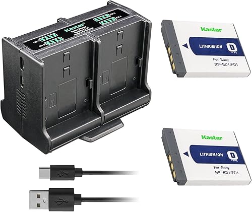 Miniatura 6 de Kastar Quadruple Battery Charger Compatible with Sony Cyber-Shot DSC-TX1, Cyber-Shot DSC-G3, Cyber-Shot DSC-T2, Cyber-Shot DSC-T70, Cyber-Shot