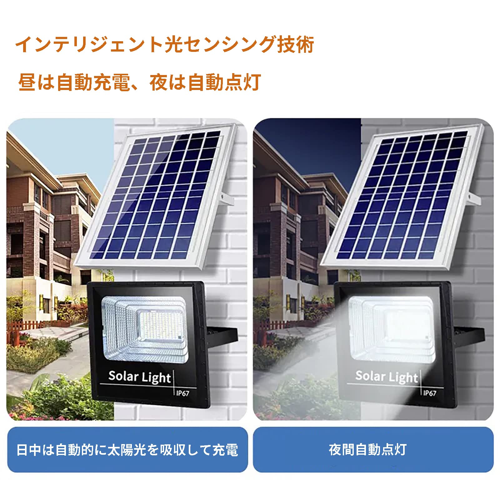 ソーラーフラッドライト LED 防水 2個セット ソーラーパネルライ 屋外投光器 Amazon.co.jp : 分離型ソーラーライト【IP67屋外防水+5M延長ケーブル+