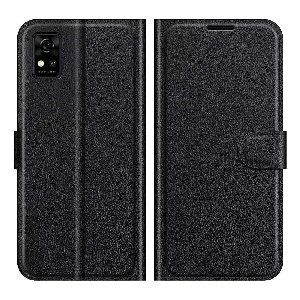 Cover a Libro per ZTE Blade A31 Lite Flip Cover con Chiusura Magnetica Tasca con Cerniera in Pelle PU con 7 Scomparti per Carte di Credito, con Cinturino da Polso Magnetica Goffrato