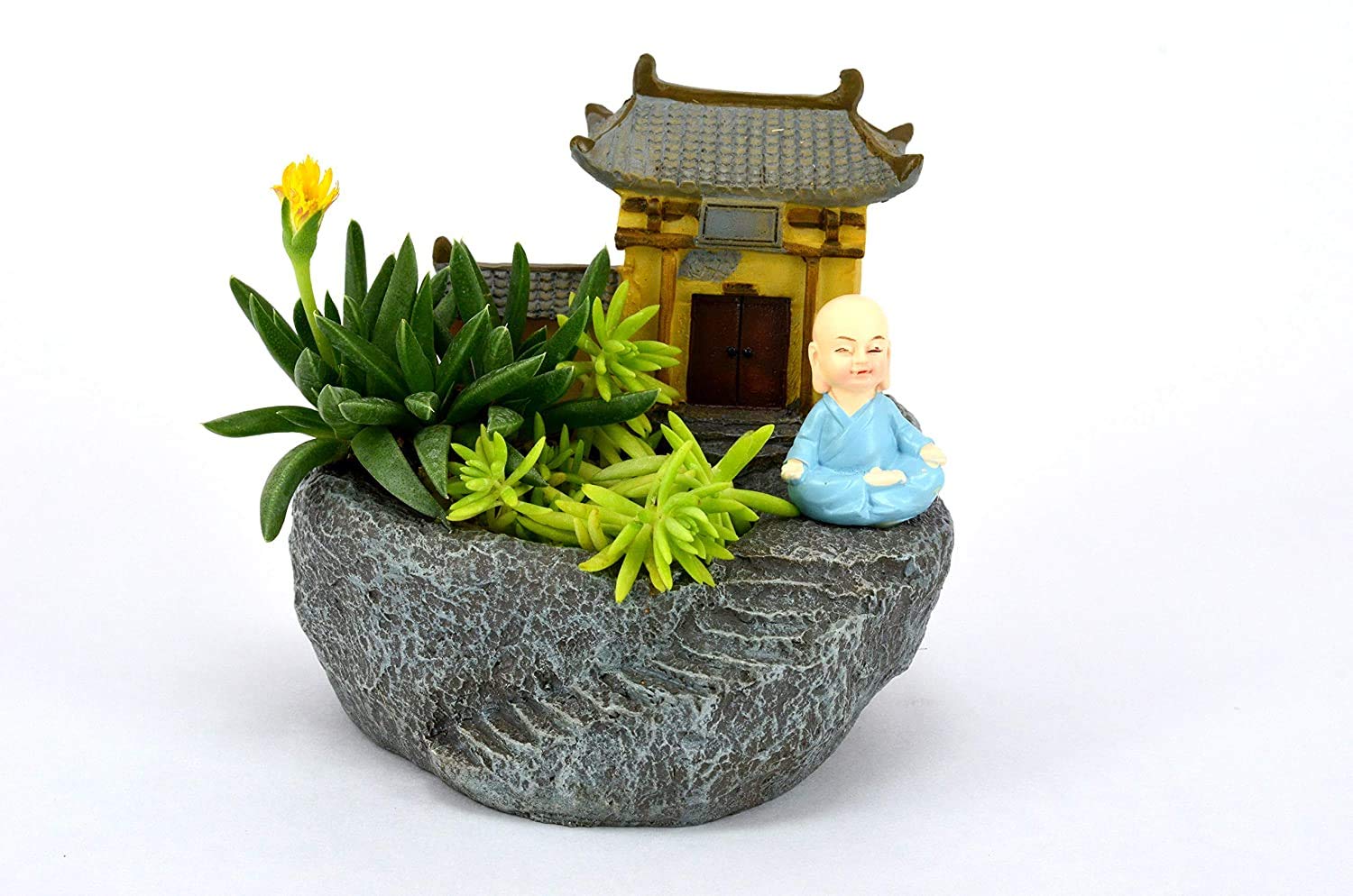 Brotherhood Enterprise Resin Pots Modern Design Monk Succulent Pot Stone Built House Mini Planter for Succulent Pots|Resin Pots Unique & Trendy Design Return Gifts Succulent Home and Office Decor (B08L429N8L) Amazon Price History, Amazon Price Tracker