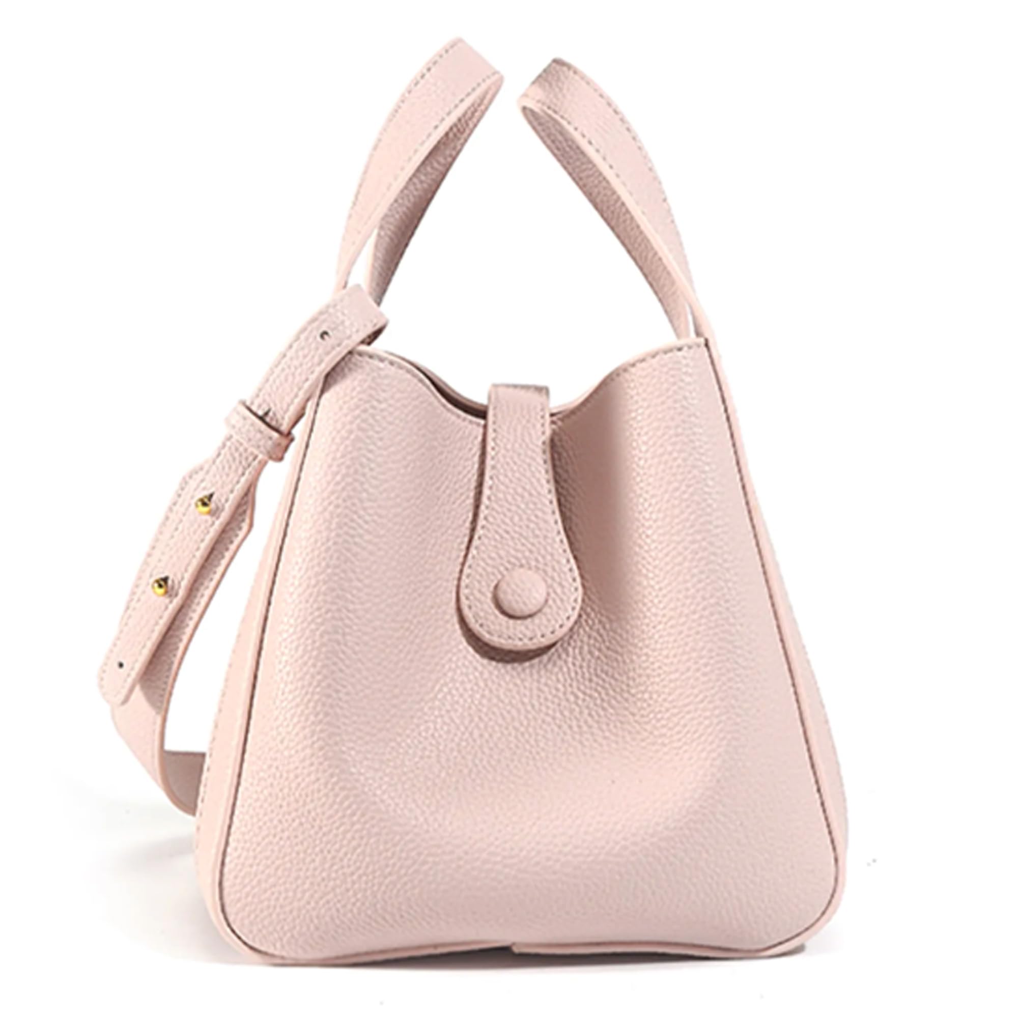 NEWBELLA Women's Work Daily British Square Handle Bags (Pink)