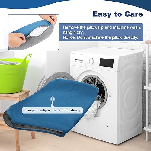 Vista 46 de REDCAMP Almohada pequeña de camping ligera y comprimible, 2 almohadas de viaje de franela con funda de almohada extraíble Paquete de 2 unidades más