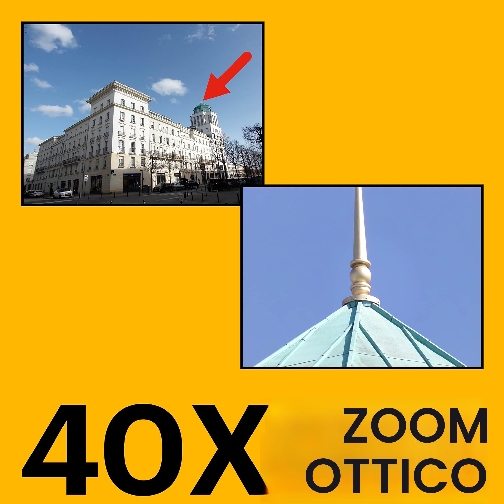KODAK Pixpro Astro Zoom AZ405 - Fotocamera digitale bridge, Zoom X40, Grandangolo 24mm, 20 megapixel, LCD 3, Video Full HD 1080p, OIS, Batteria AA - Nero