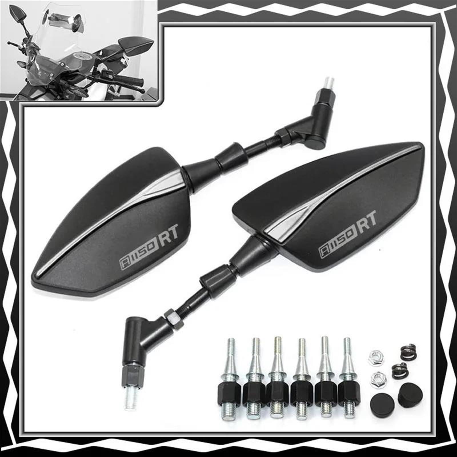 Specchietto Retrovisore Per Moto PER B&MW R1150R R RT 1150RS 1150 RT Specchietti Retrovisori Laterali Moto(2 Specchietto Retrovisore Per Moto PER B&MW R1150R R RT 1150RS 1150 RT Specchietti Retrovisori Laterali Moto(2