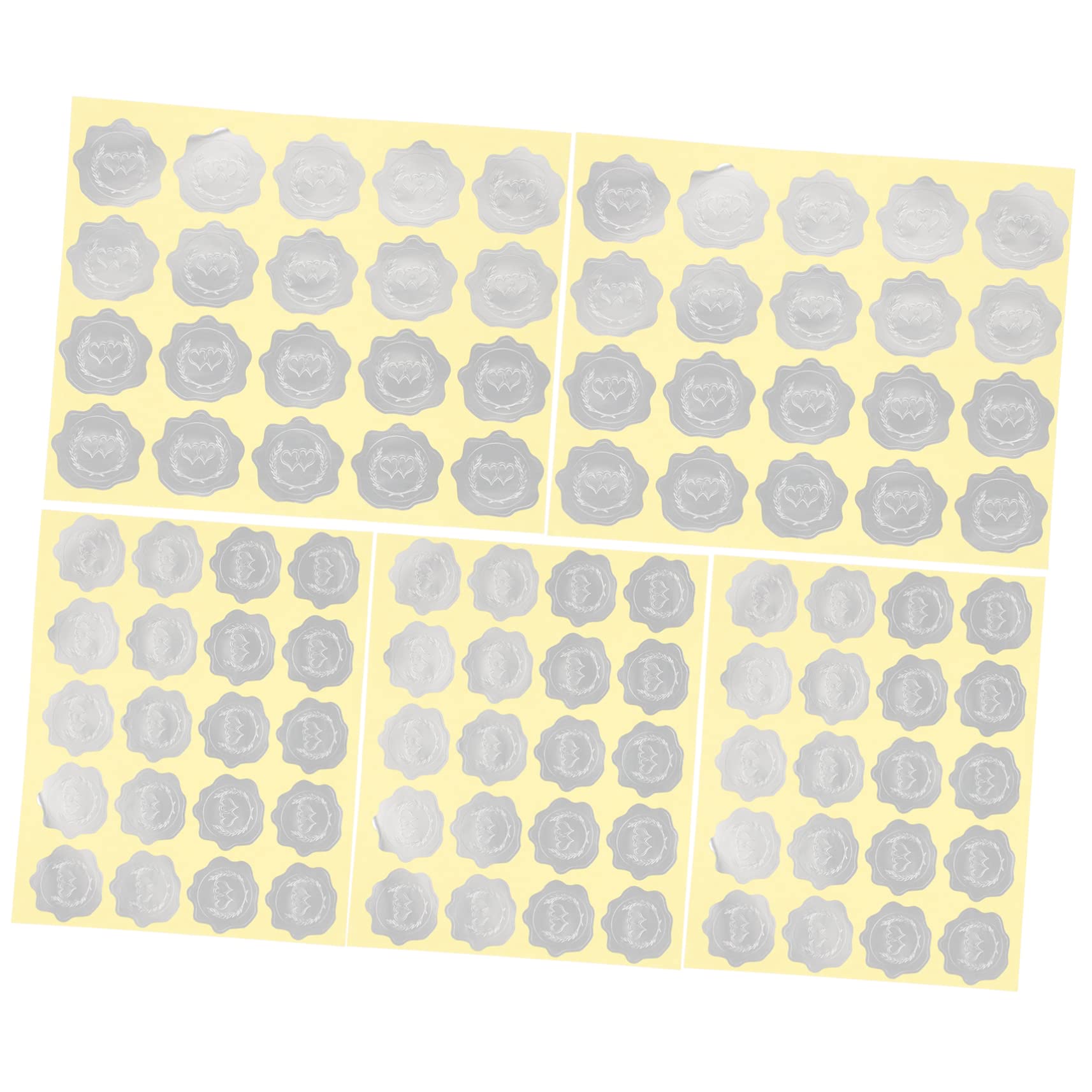 SHINEOFI 20fogli Etichette Adesive Per Buste e Confezioni Di Stickers Per Chiusura Pratiche Adesivi Per Decorare e Informare Adesivi Saldabili Per Uso Domestico Facile Applicazione Su