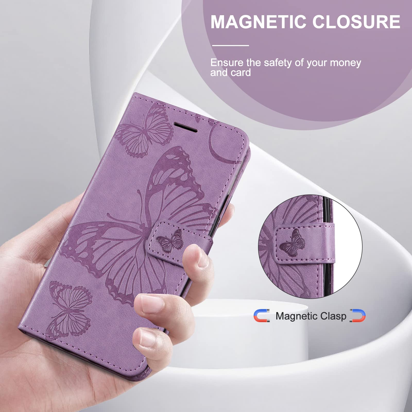 PONRFEKT Custodia per Honor 50 / Huawei Nova 9,elegante