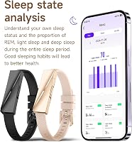 Brățară fitness inteligentă Moikmlih, peste 170 de moduri sport, monitorizare puls și somn, GPS, rezistență la apă IP68, 45-60 de zile autonomie în standby, compatibilă cu smartphone 3