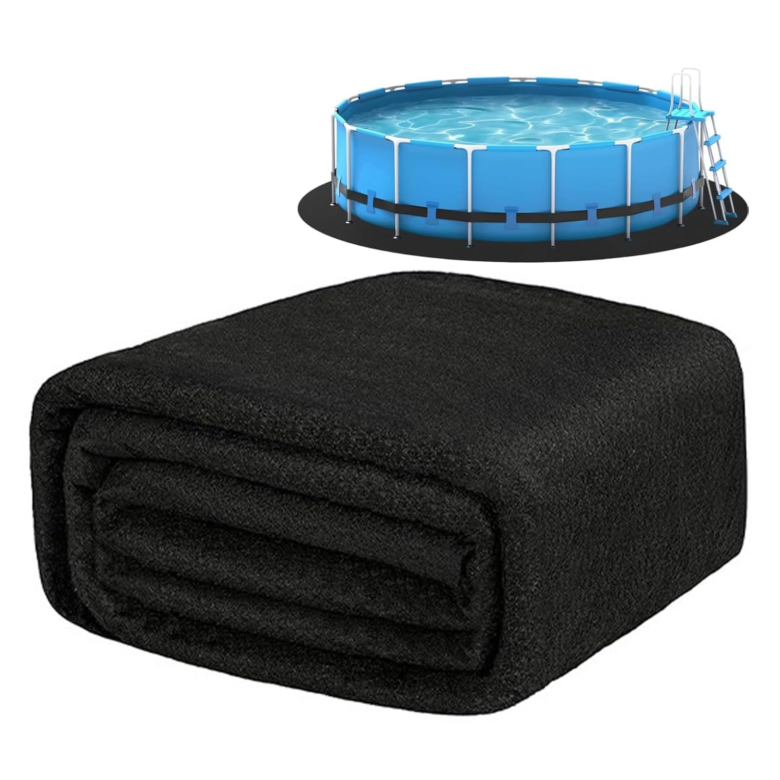 Tapis de piscine pour piscine sous-marine ronde de 21ft haute densité
