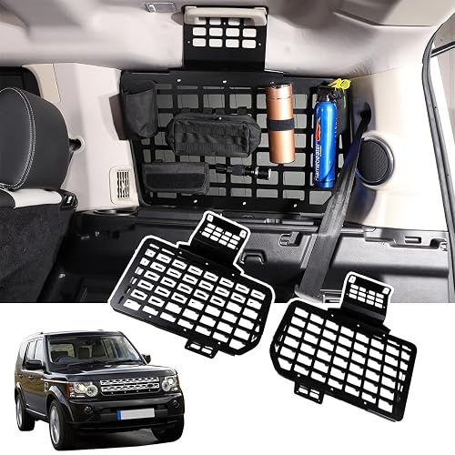 Alloy Modular Storage Panel System Rear Cargo Rack Trunk Shelf Interior Luggage Storage Carrier For Land Rover Discovery 3 4 LR3 LR4 2004-2016 — Amazon product image