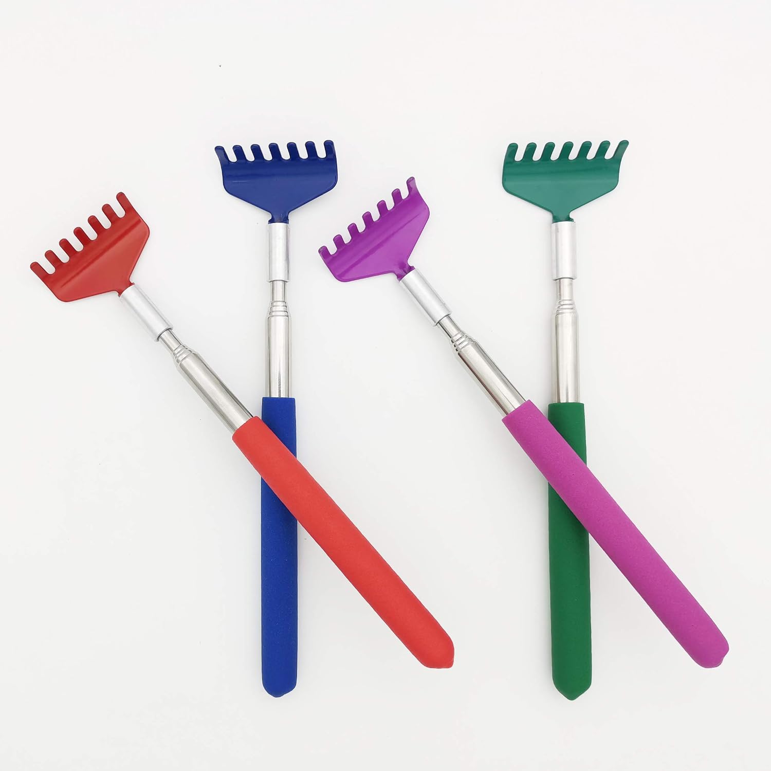 Telescopic Back Scratchers 4-Pack/Metal Back Massager 26-3/4",Portable,Storage Bag