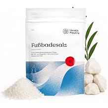 Health Routine Natural Foot Bath Salt with Tea Tree Oil - For Care and Hygiene of Feet Against Athlete's Foot and Nail Fungus with 100% Natural Active Ingredients
