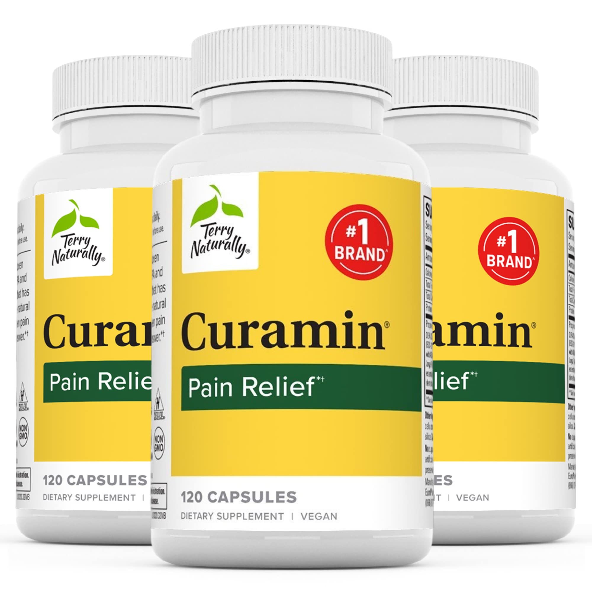 Curamin - Curcumin Supplement for Circulation & Endorphin Support - Support for Occasional Discomfort - Aids Healthy Muscles - 120 Capsules (Pack of 3)