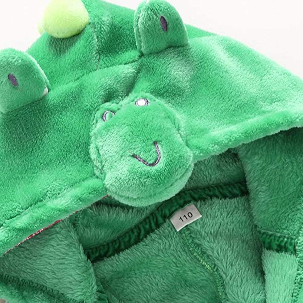 Kids Little Boys Girls Coral Fleece Bathrobe Unisex Kids Robe Pajamas Sleepwear - Image 3