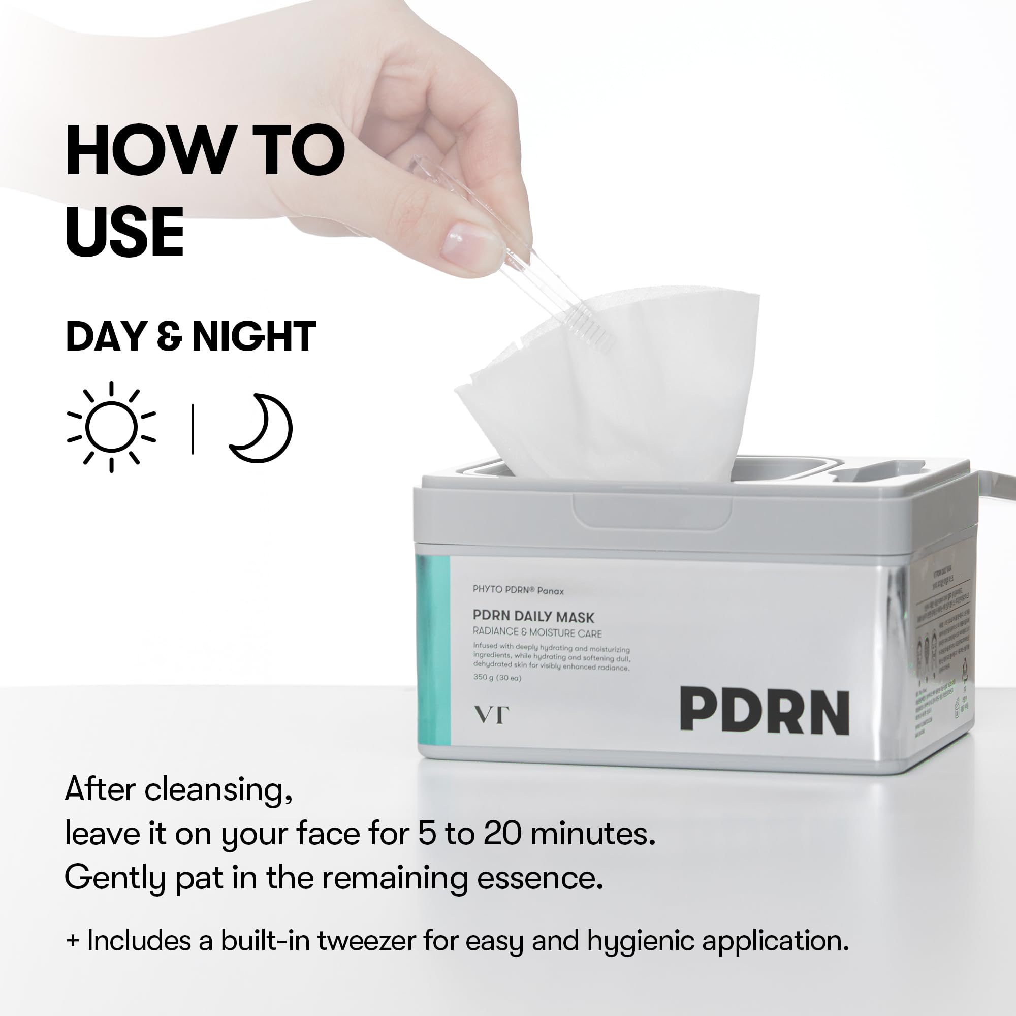 Amazon.com : VT COSMETICS PDRN Daily Mask 30 Sheets, Vegan PDRN
