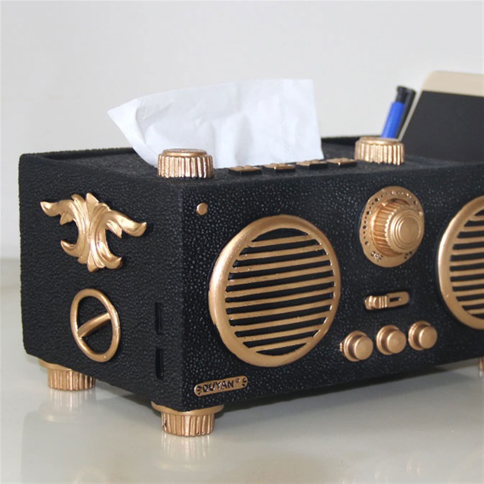 Portafazzoletti Multifunzionale Scatola di tessuto for modellazione creativa Scatola di immagazzinaggio del telecomando del desktop Tavolino da caffè Ornamenti decorativi Scatola di carta da disegno O