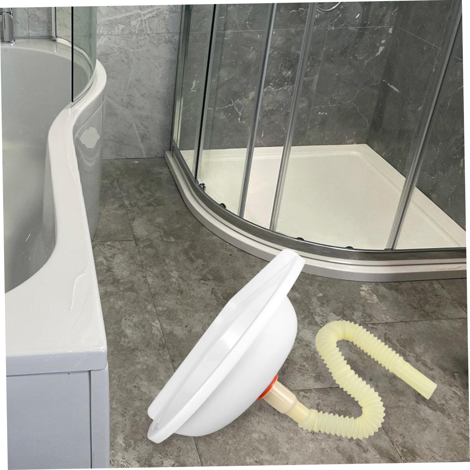 Kleines Dreieckiges Wandwaschbecken aus Kunststoff Platzsparendes Design Leicht zu Reinigen für Kleine Badezimmer und Terrassen mit Begrenztem Platz Zufälliger Stil