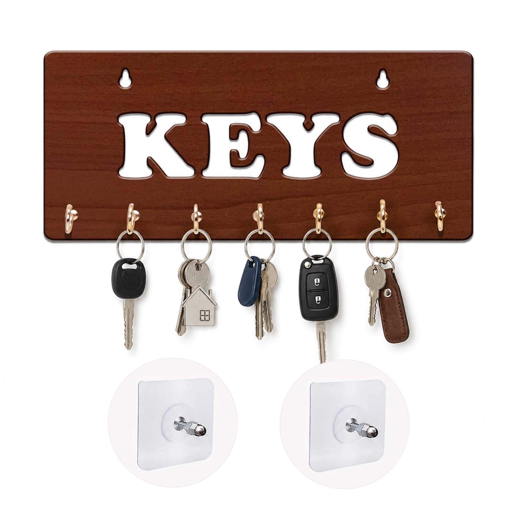 Sehaz Artworks Key Holder for Wall | Key Holder for Home | Key Hangers for Wall | Key Stand (7 Hooks, Keys)-image-41