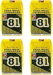 Erva Mate 81 Moída Grossa Embalagens Kit 4un de 1kg para Chimarrão