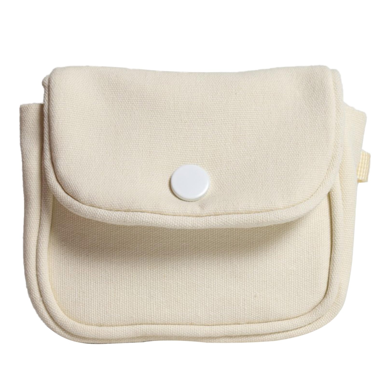 Elnwnnkc White Canvas Bag Color Coin Purse Waterproof Makeup Headphone Bag For Outdoor Activities Headset Organizer Pouch Waterproof Small Item