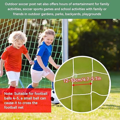 Miniatura 2 de Reemplazo de red de portería de fútbol profesional, red de fútbol de poliéster de polietileno, redes de fútbol de repuesto para portería de fútbol