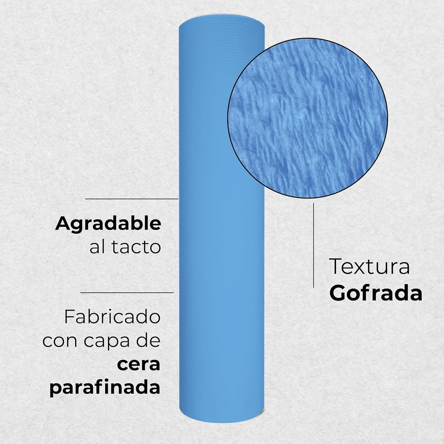 Pack 4 Rollos de Papel Camilla Parafinado Sin Precorte Blanco + 1 litro Aceite de Masaje