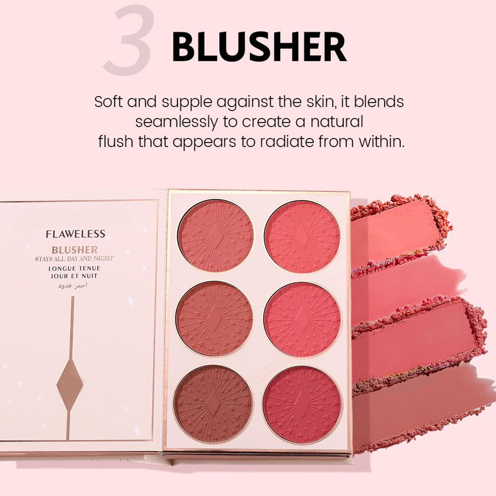 Palette Di Ombretti Per Gli Occhi 48 Colori Impermeabile Per Bronzer | Di Ombretti Per Viaggio Con Design A Libro Ideale Per Donne E Ragazze Per Halloween Uso Quotidiano Feste E Viaggio