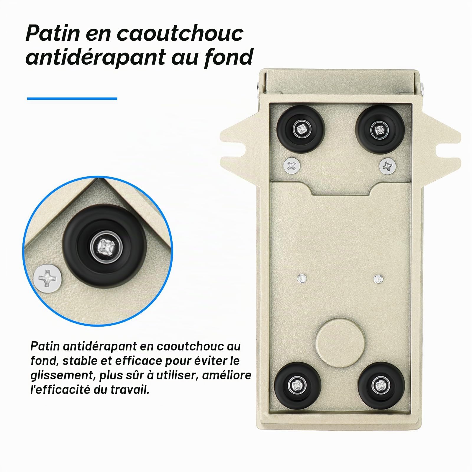 TAILONZ PNEUMATIC Kit de valve de pédale pneumatique 1/4 "BSP Contrôle de pression antidérapant en caoutchouc 5 voies à 2 positions 4F210-08L(avec Lock）avec raccords pneumatiques 6mm)